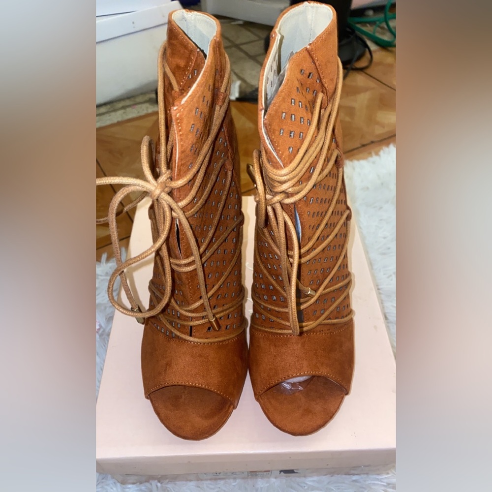 Cognac Booties - Picture 3 of 3